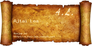Ajtai Lea névjegykártya